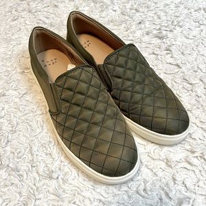 A New Day Dark Green Slip-ons